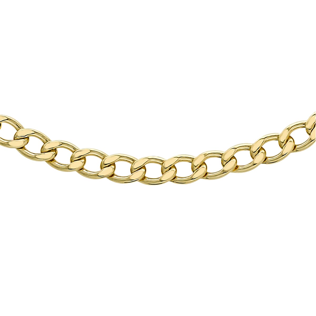 9K Yellow Gold Flat Curb Chain (Size - 18), Gold Wt. 3.8 Gms 7751586 0