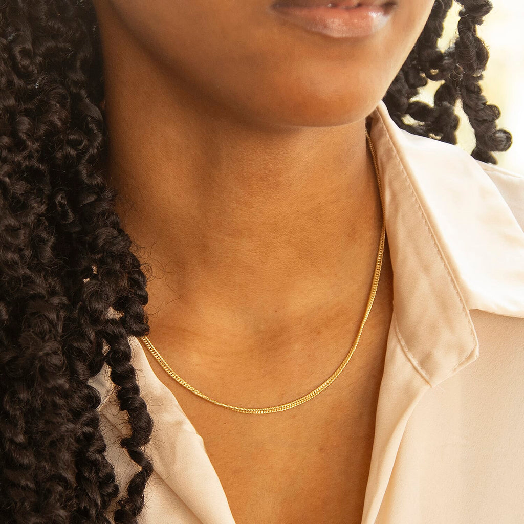 9K Yellow Gold  Chain (Size - 18),  Gold Wt. 3 Gms