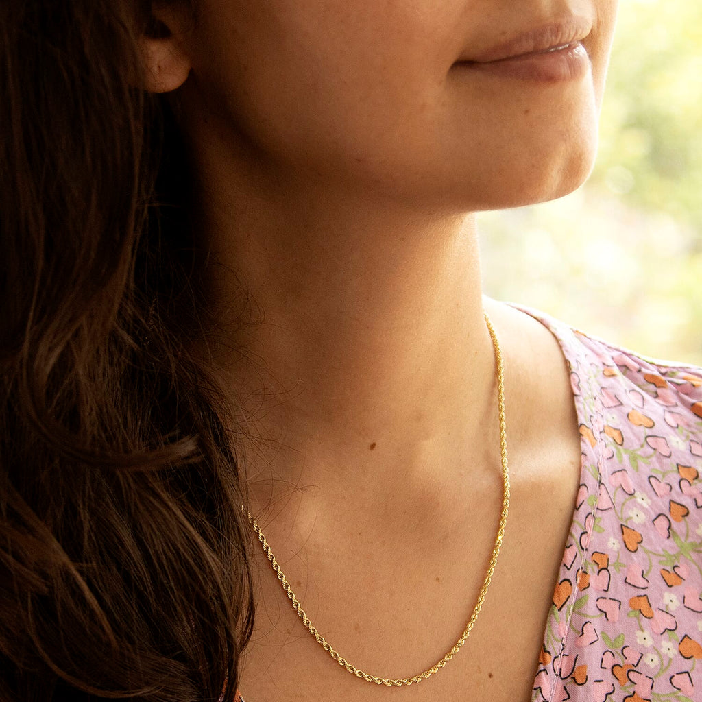 9K Yellow Gold  Chain (Size - 18),  Gold Wt. 3 Gms