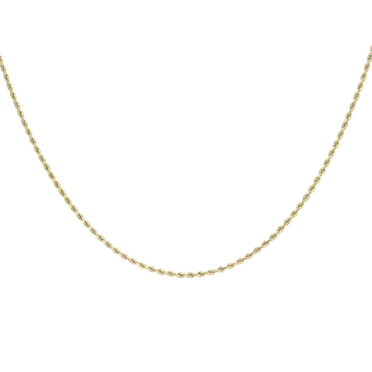 Diamond Cut Rope Chain 18 Inch in 9K Yellow Gold 7581056 3