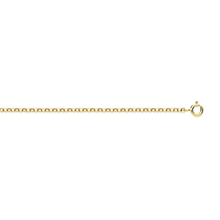 9K Yellow Gold 1.95 MM Belcher Chain With Spring Ring Clasp 18 Inch Polished 7892567 1