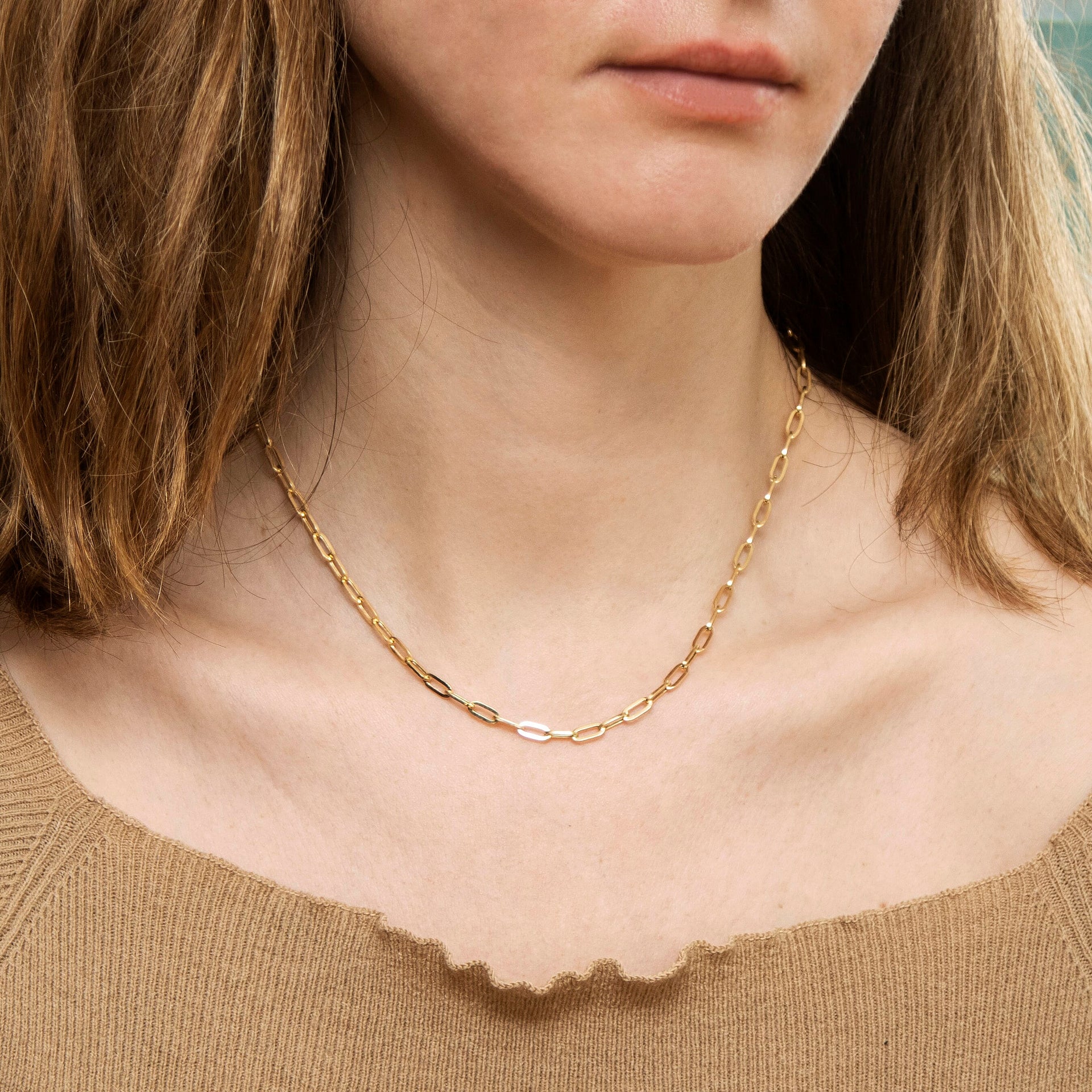 3.5mm Paper Chain 18 Inch in 9K Yellow Gold 4.7g 7580193 1