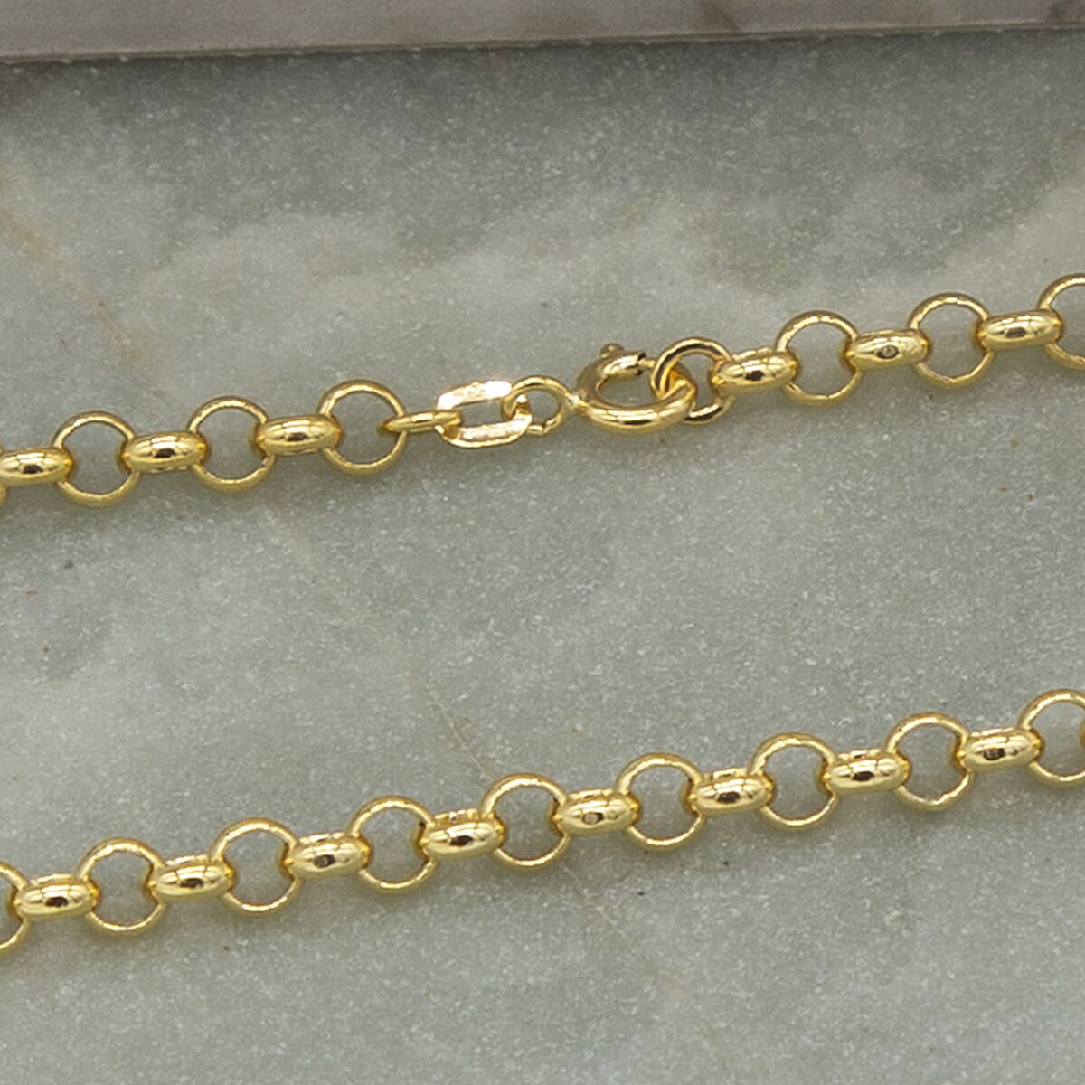 Round Belcher Chain 18 Inch in 9K Yellow Gold 7578941 4