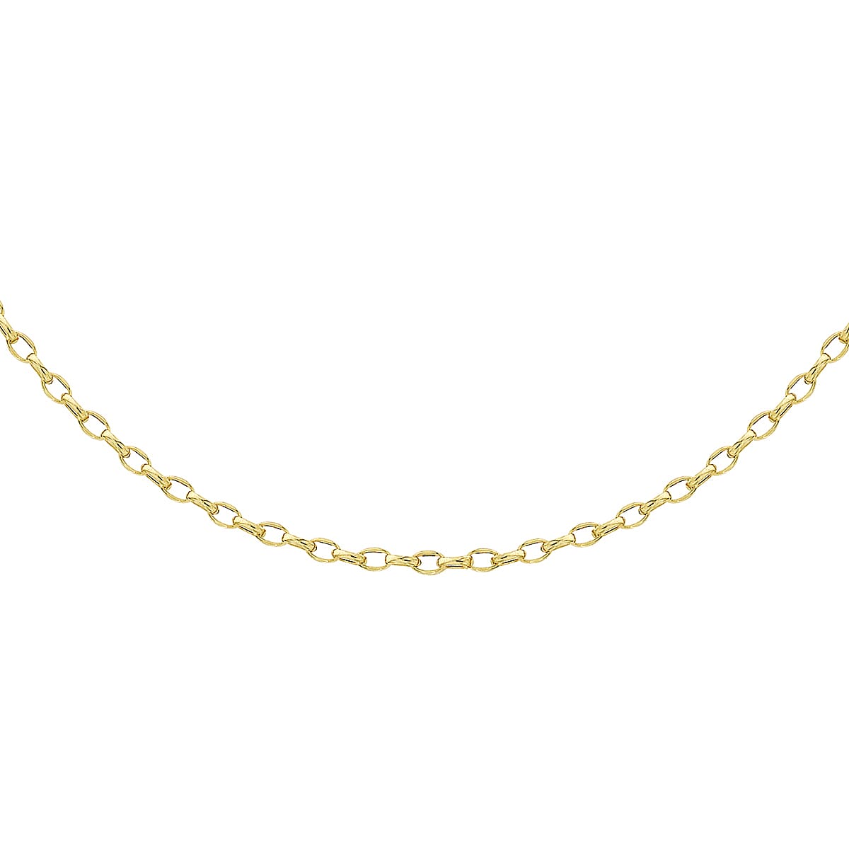 Oval Belcher Chain 20 Inch in 9K Yellow Gold 7578981 2