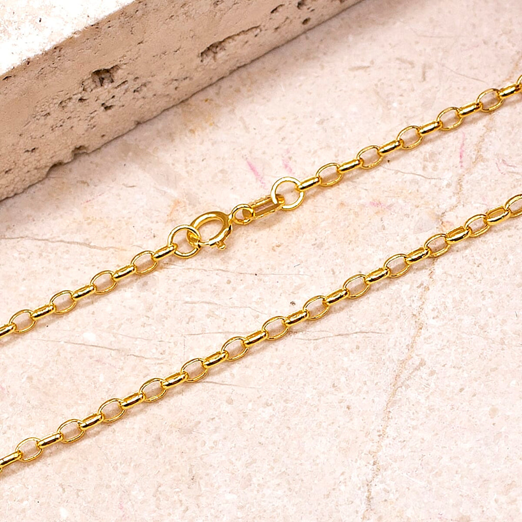 9K Yellow Gold  Chain (Size - 20),  Gold Wt. 1.4 Gms