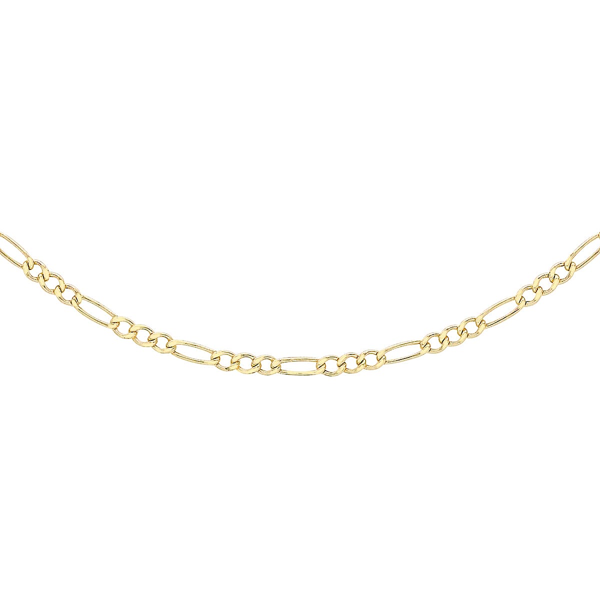 Figaro Chain 20 Inch in 9K Yellow Gold 7579431 0