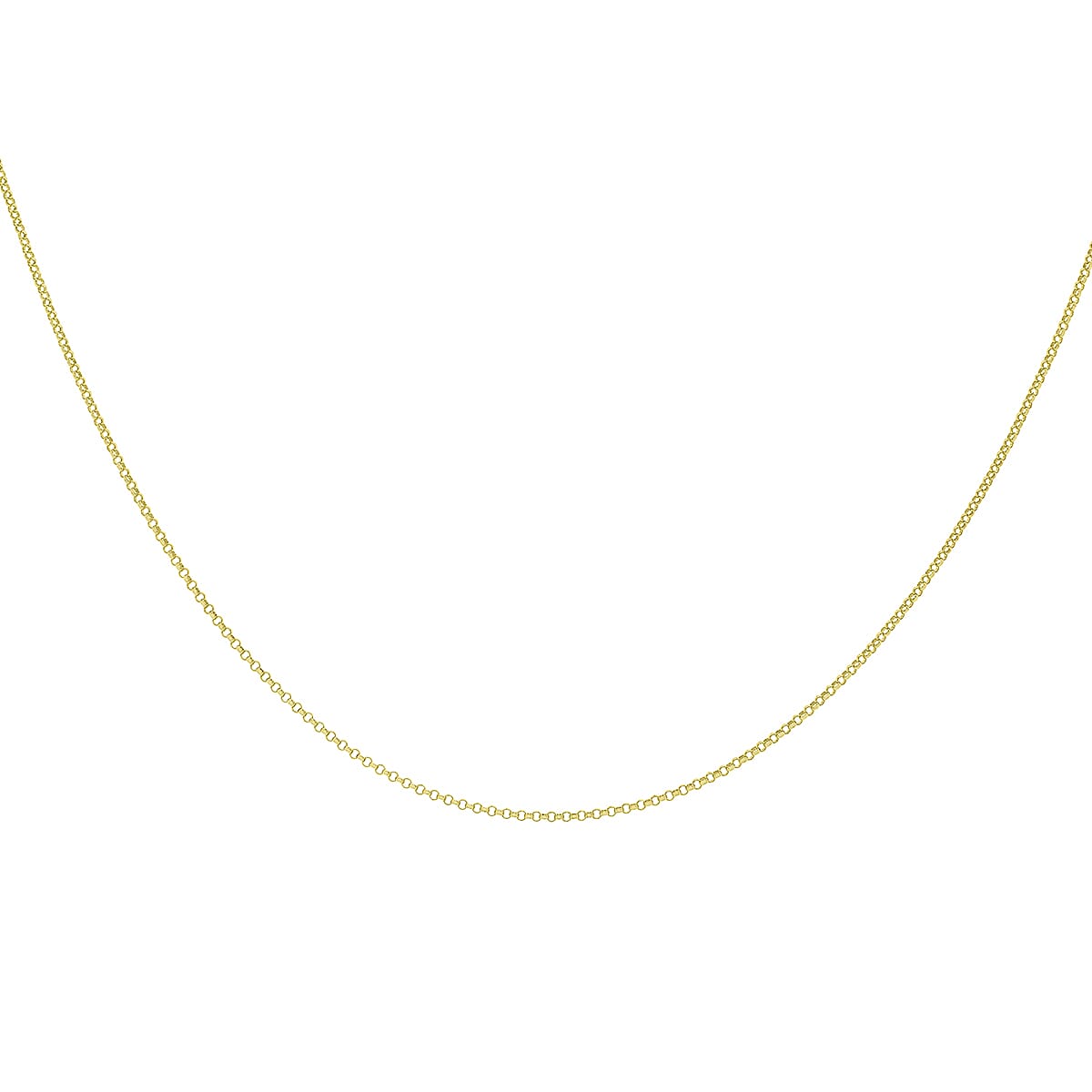 1.1mm Round Belcher Chain 20 Inch in 9K Yellow Gold 7578951 2