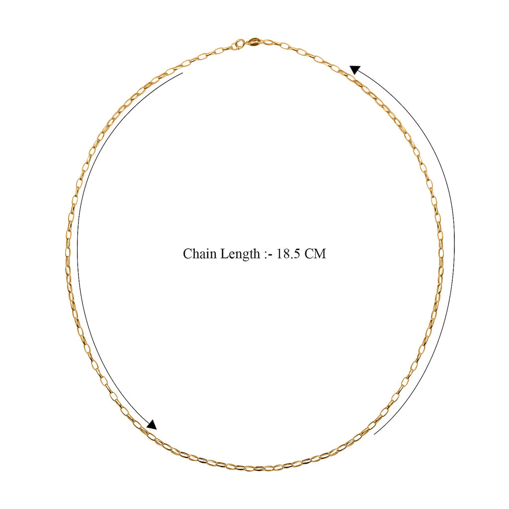 One Time Deal-Italian Made- 9K Yellow Gold Diamond Cut Belcher Necklace (Size - 20)