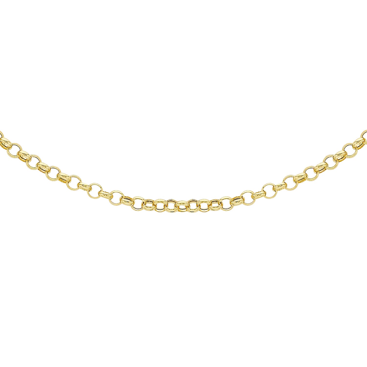 Round Belcher Chain 20 Inch in 9K Yellow Gold 7579347 0