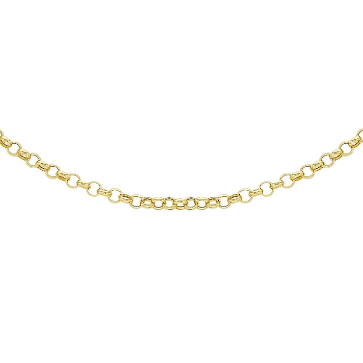 Round Belcher Chain 20 Inch in 9K Yellow Gold 7579347 1