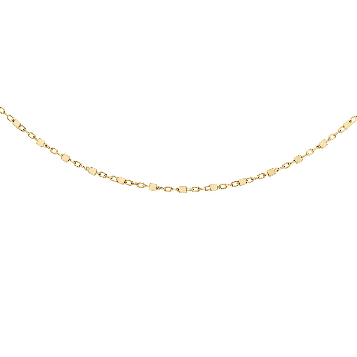 Cube Link Trace Chain 20 Inch in 9K Yellow Gold 7581567 0