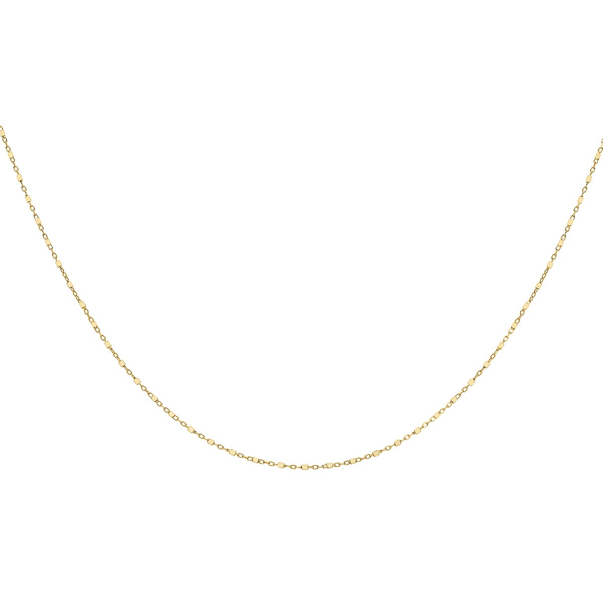 Cube Link Trace Chain 20 Inch in 9K Yellow Gold 7581567 2