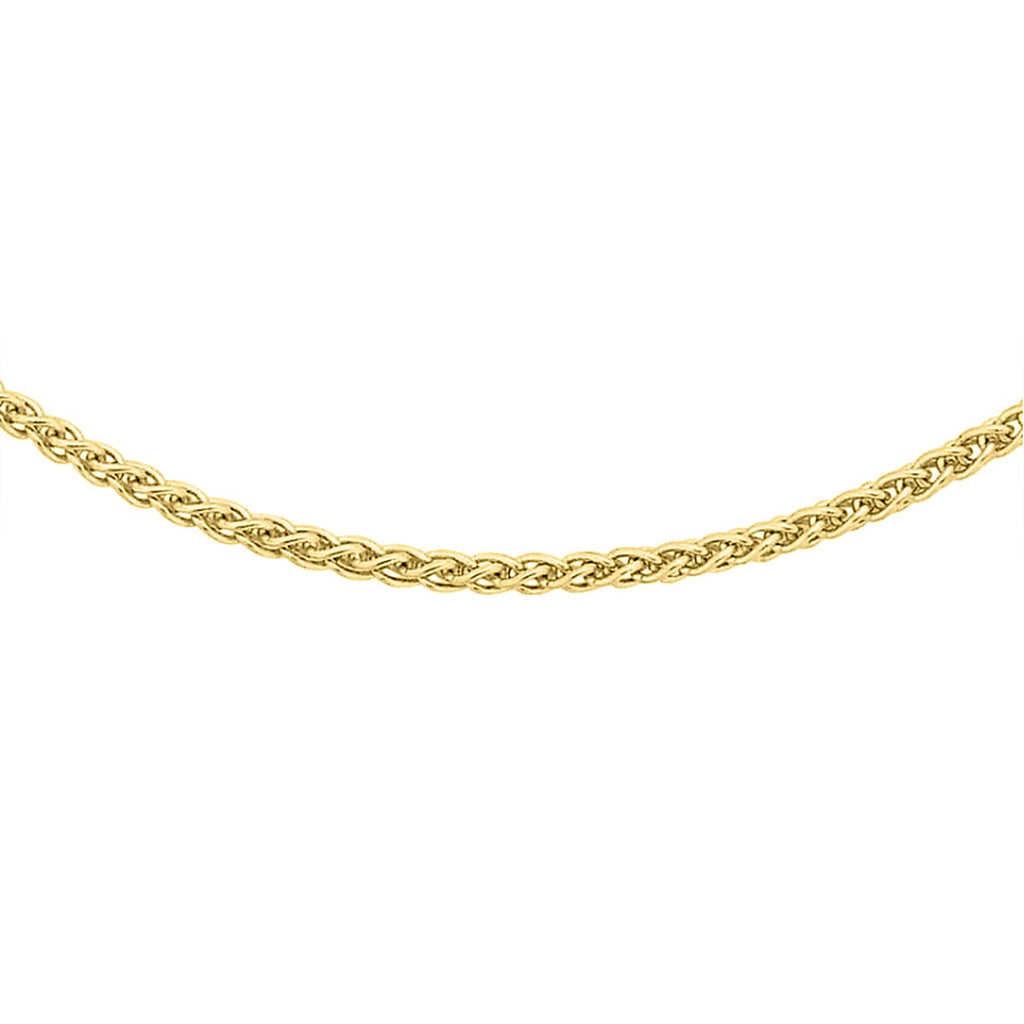 Vicenza Closeout - 9K Yellow Gold Spiga Chain (Size - 20)