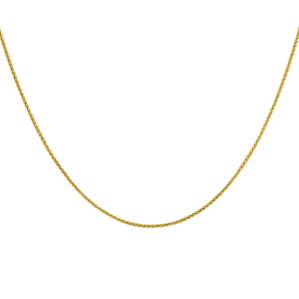 Vicenza Closeout - 9K Yellow Gold Spiga Chain (Size - 20)