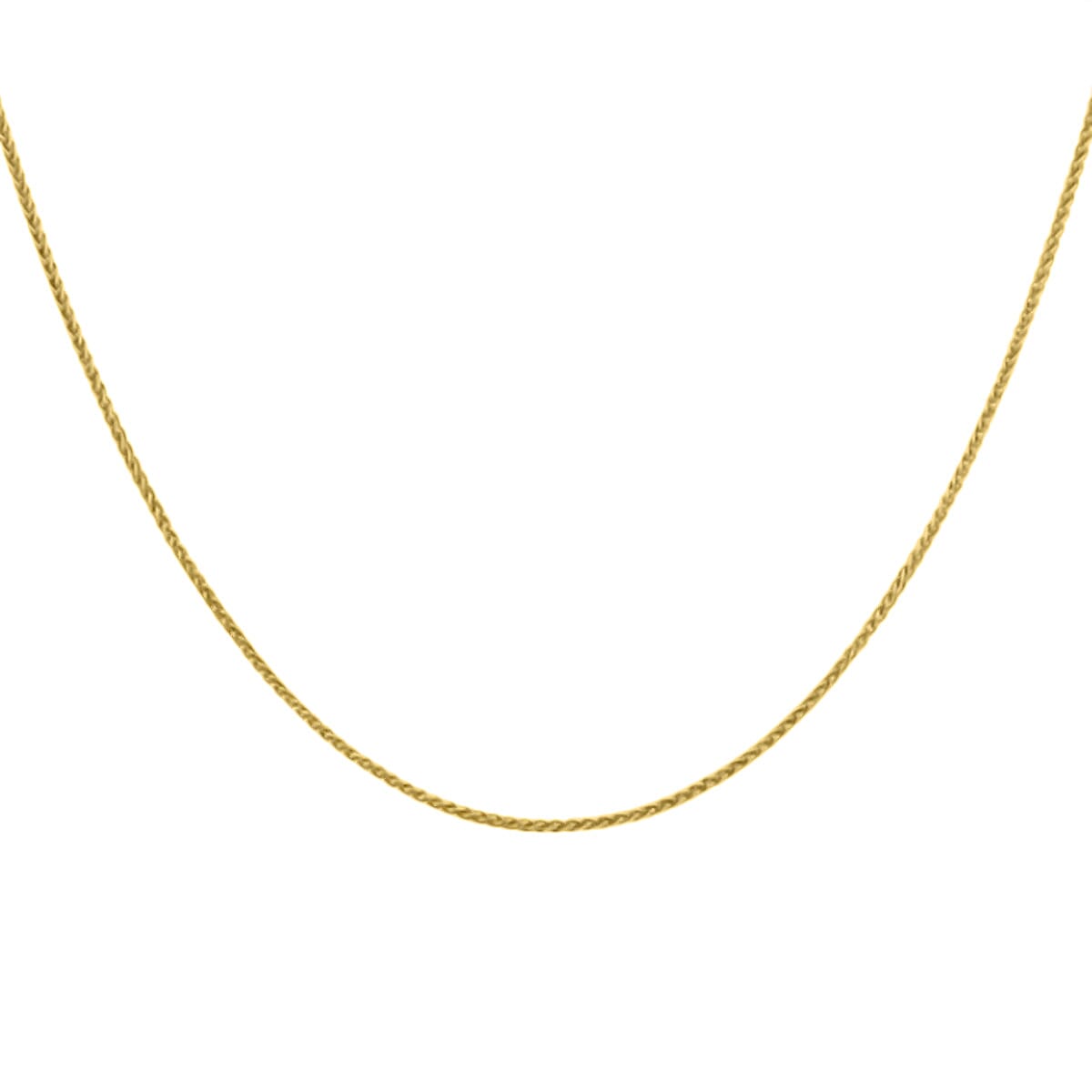 Vicenza Closeout - 9K Yellow Gold Spiga Chain (Size - 20) 7747552 1