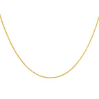 Close Out Deal - 9K Yellow Gold Mini Spiga Chain (Size - 20) with Spring Ring Clasp