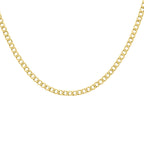 9K Yellow Gold Curb Necklace (Size - 20), Gold Wt. 7.35 Gms