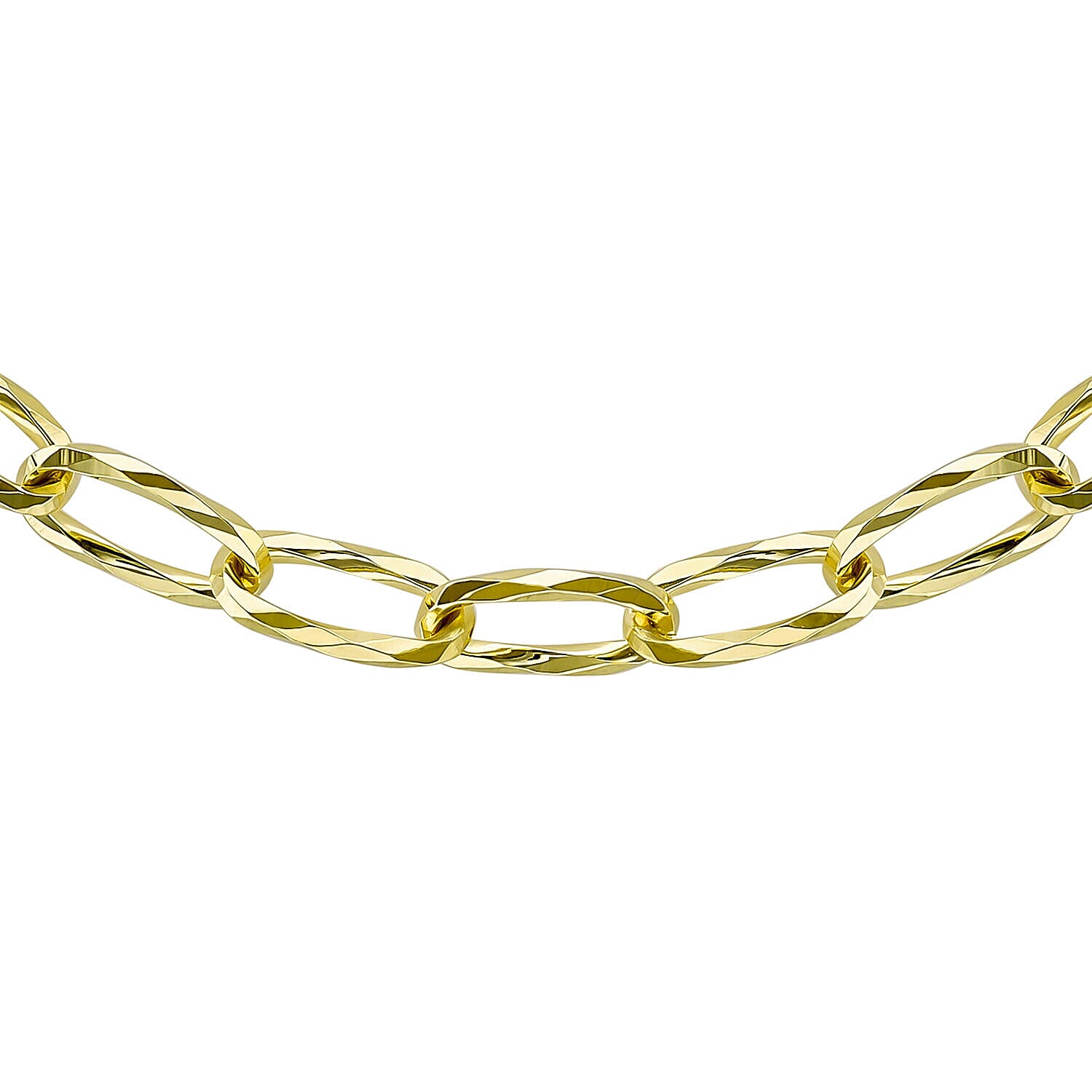 9K Yellow Gold 6.5mm Diamond Cut Hidden Clasp Belcher Chain 20 Inch 7337089 0