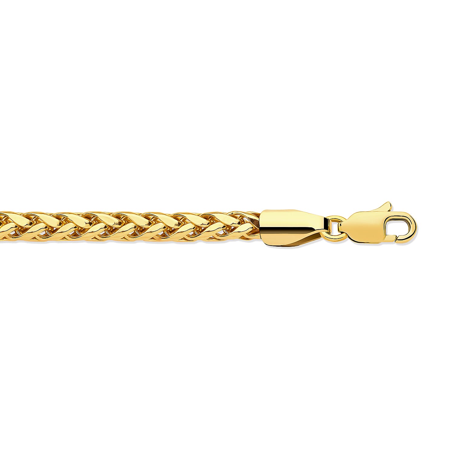 9K Yellow Gold 3.6 MM Spiga Chain With Lobster Clasp 20 Inch Polished 7751573 0