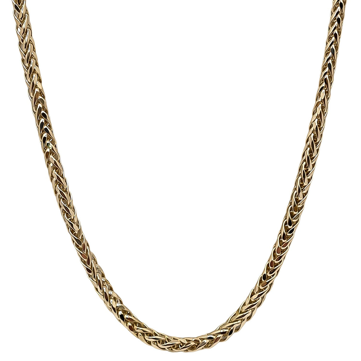 9K Yellow Gold 3.6 MM Spiga Chain With Lobster Clasp 20 Inch Polished 7751573 1
