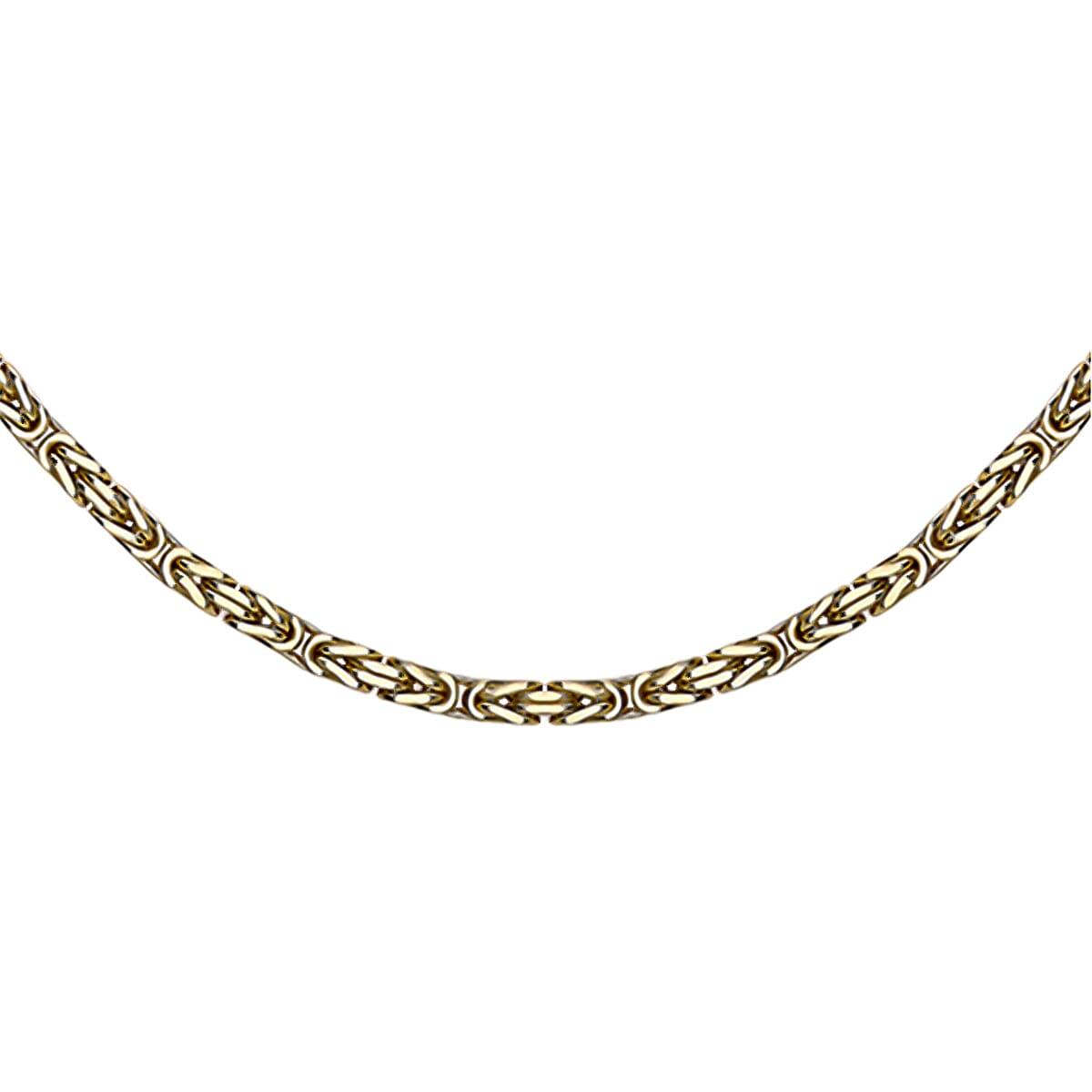 JCK Vegas Close Out- 9K Yellow Gold Handmade Byzantine Necklace (Size - 20), Gold Wt. 14.00 Gms 7854367 1