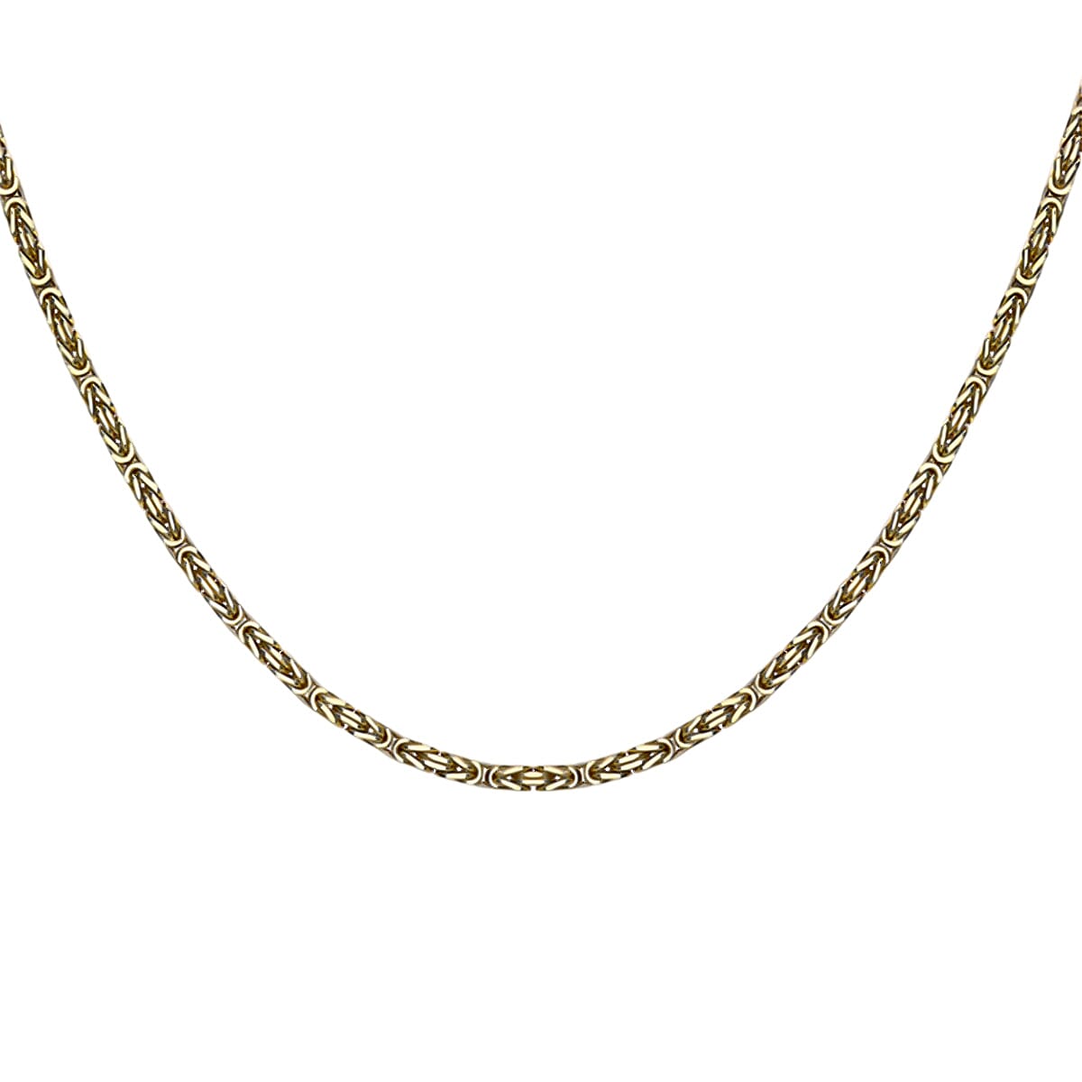 JCK Vegas Close Out- 9K Yellow Gold Handmade Byzantine Necklace (Size - 20), Gold Wt. 14.00 Gms 7854367 3
