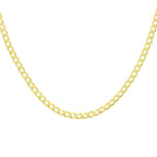9K Yellow Gold Curb Necklace (Size - 20),  Gold Wt. 14.8 Gms