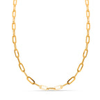 Hatton Garden - 9K Yellow Gold Paperclip Chain (Size - 20 Inch)