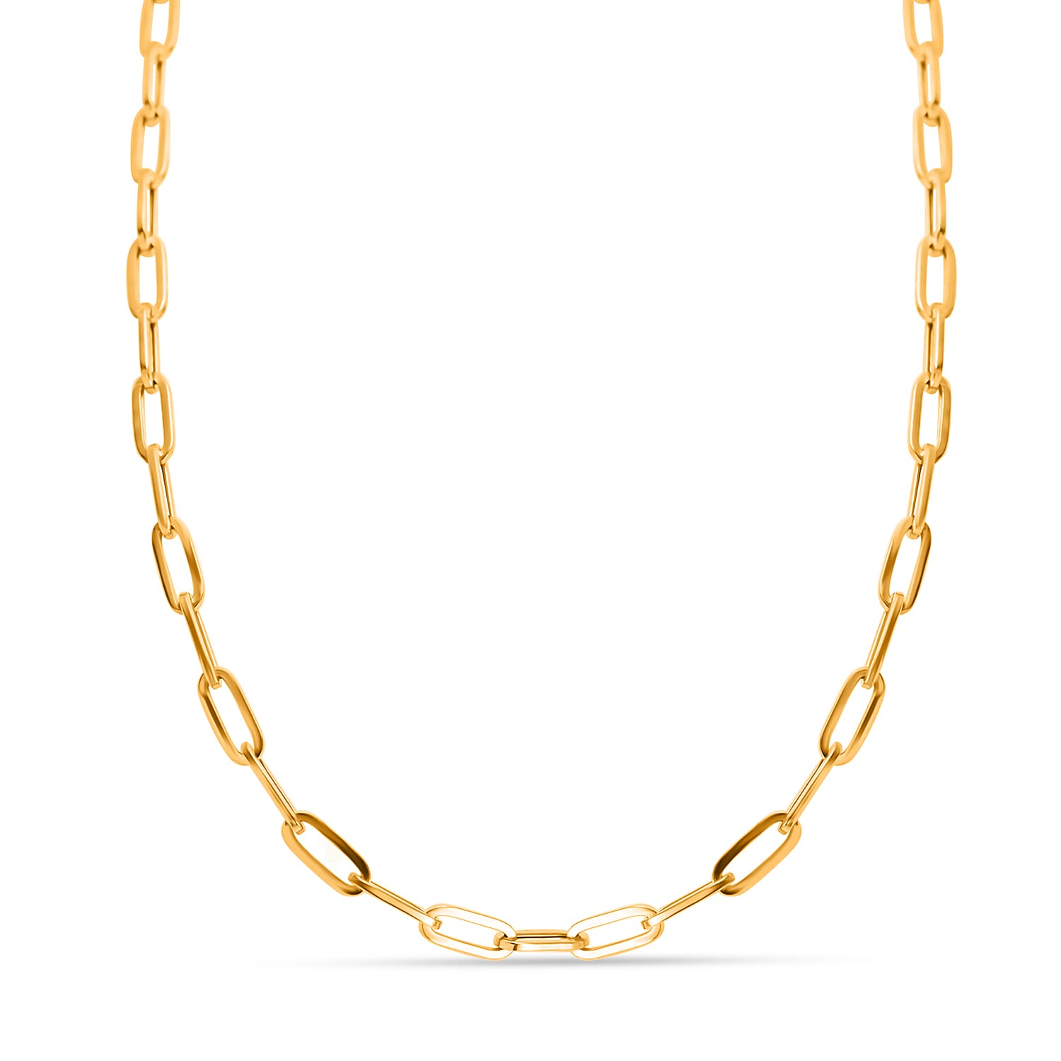 Hatton Garden - 9K Yellow Gold Paperclip Chain (Size - 20 Inch) 7763300 0