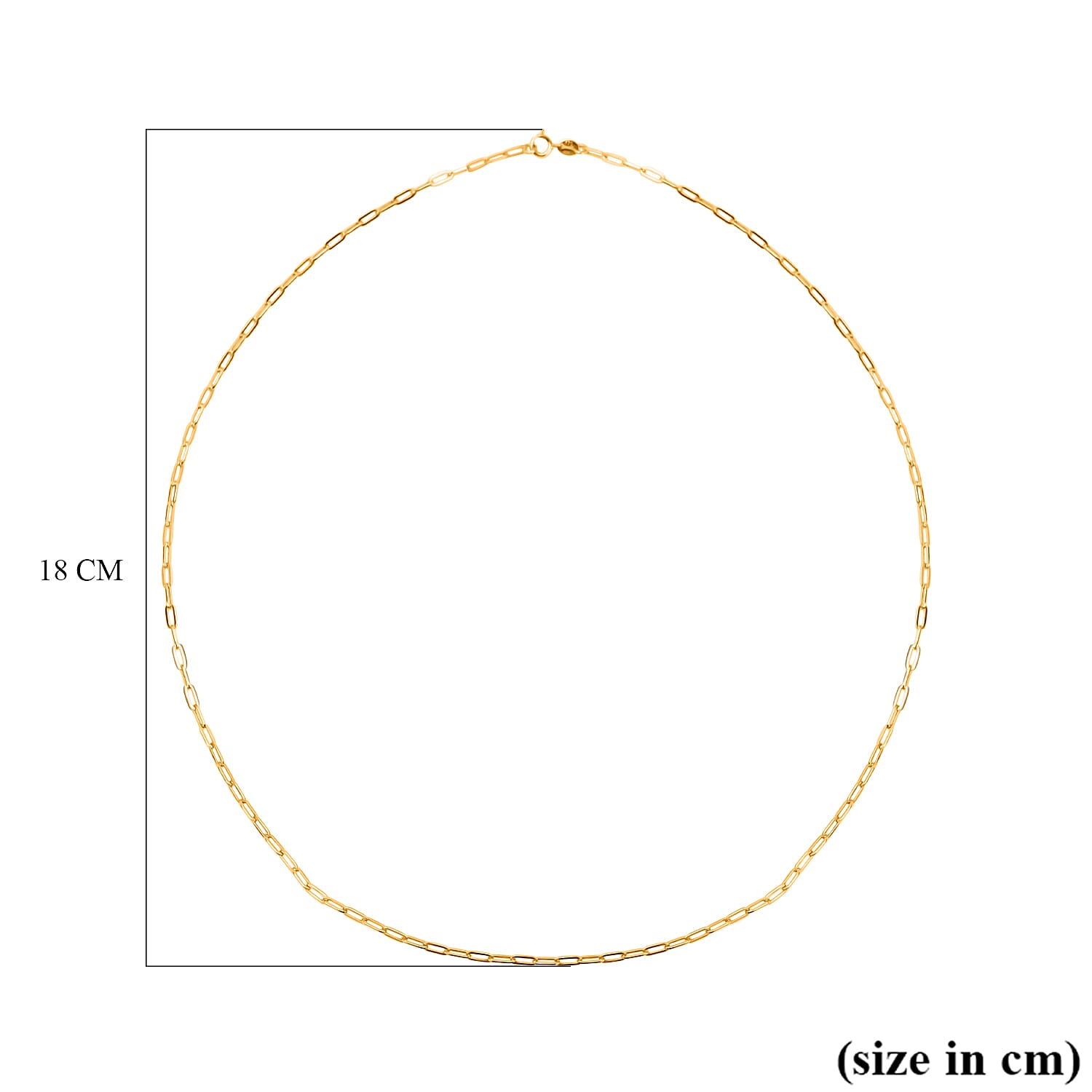 Hatton Garden - 9K Yellow Gold Paperclip Chain (Size - 20 Inch) 7763300 4