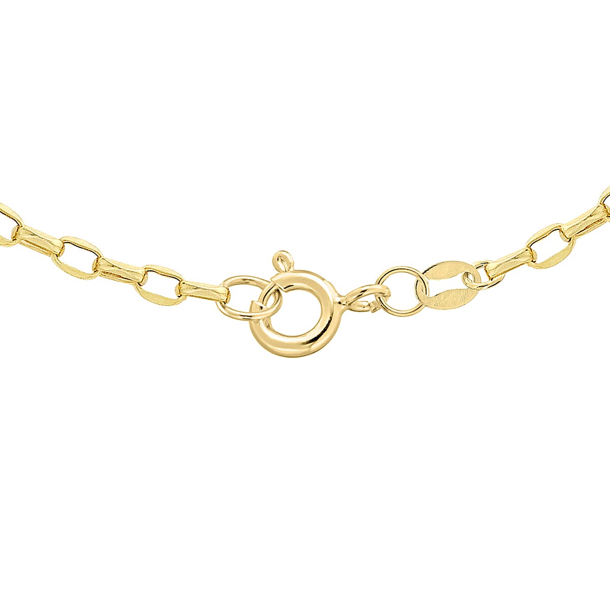 Diamond Cut Oval Belcher Chain 20 Inch in 9K Yellow Gold 7578959 3