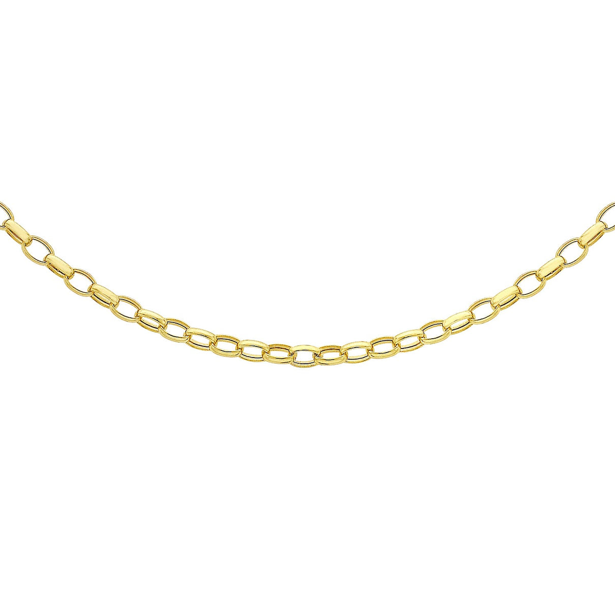 Oval Belcher Chain 20 Inch in 9K Yellow Gold 7578791 0