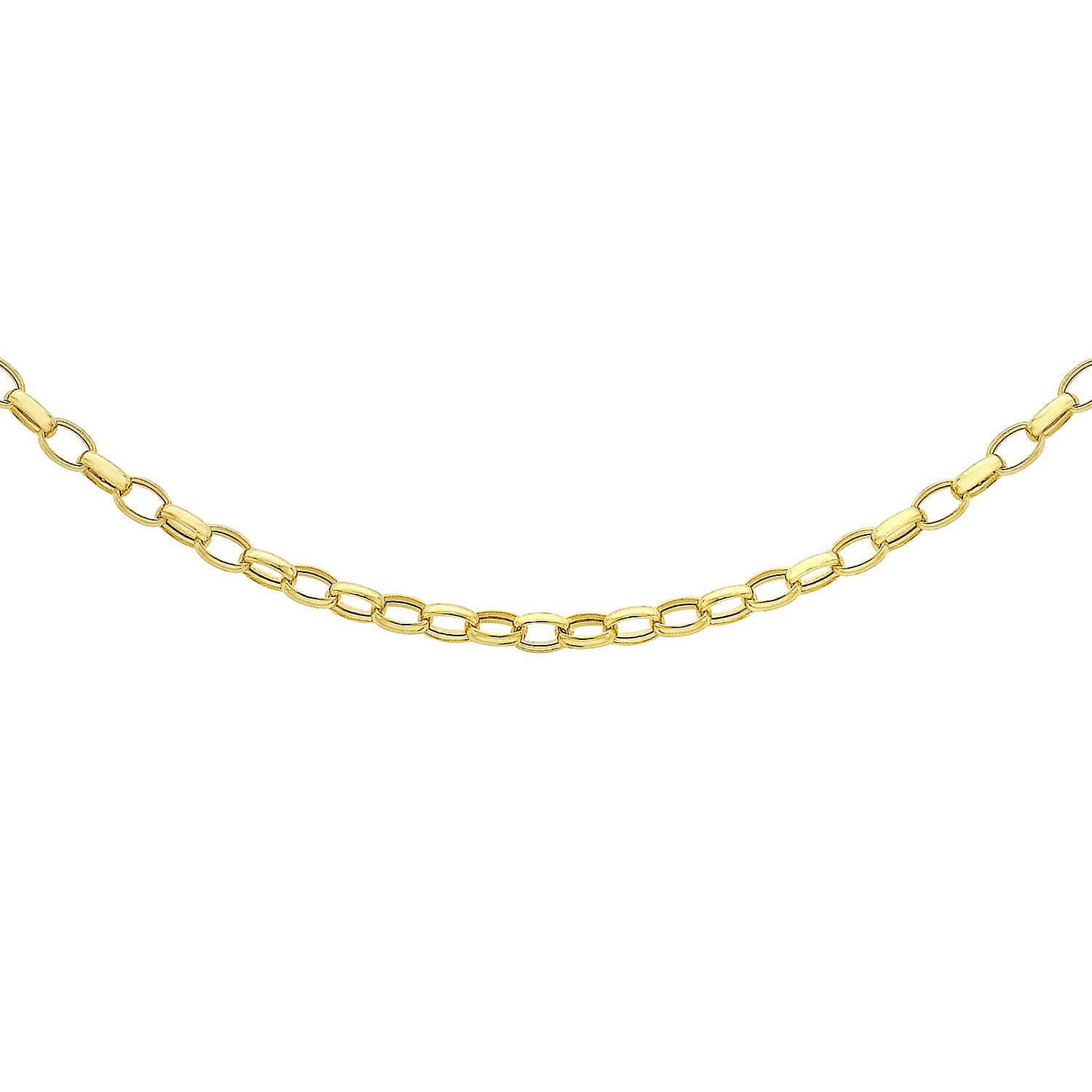 Oval Belcher Chain 20 Inch in 9K Yellow Gold 7578791 0