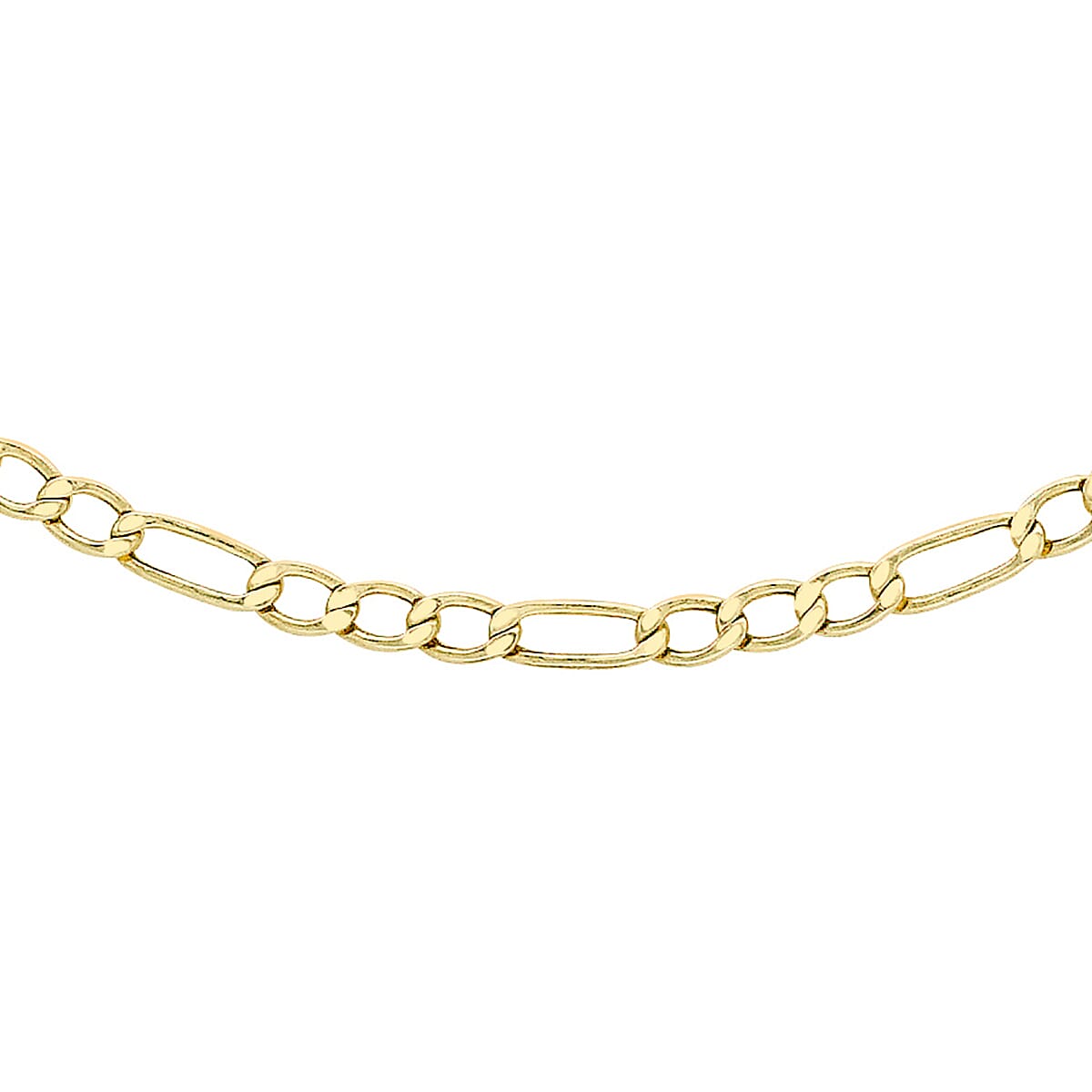 Figaro Chain 20 Inch in 9K Yellow Gold 7579672 0
