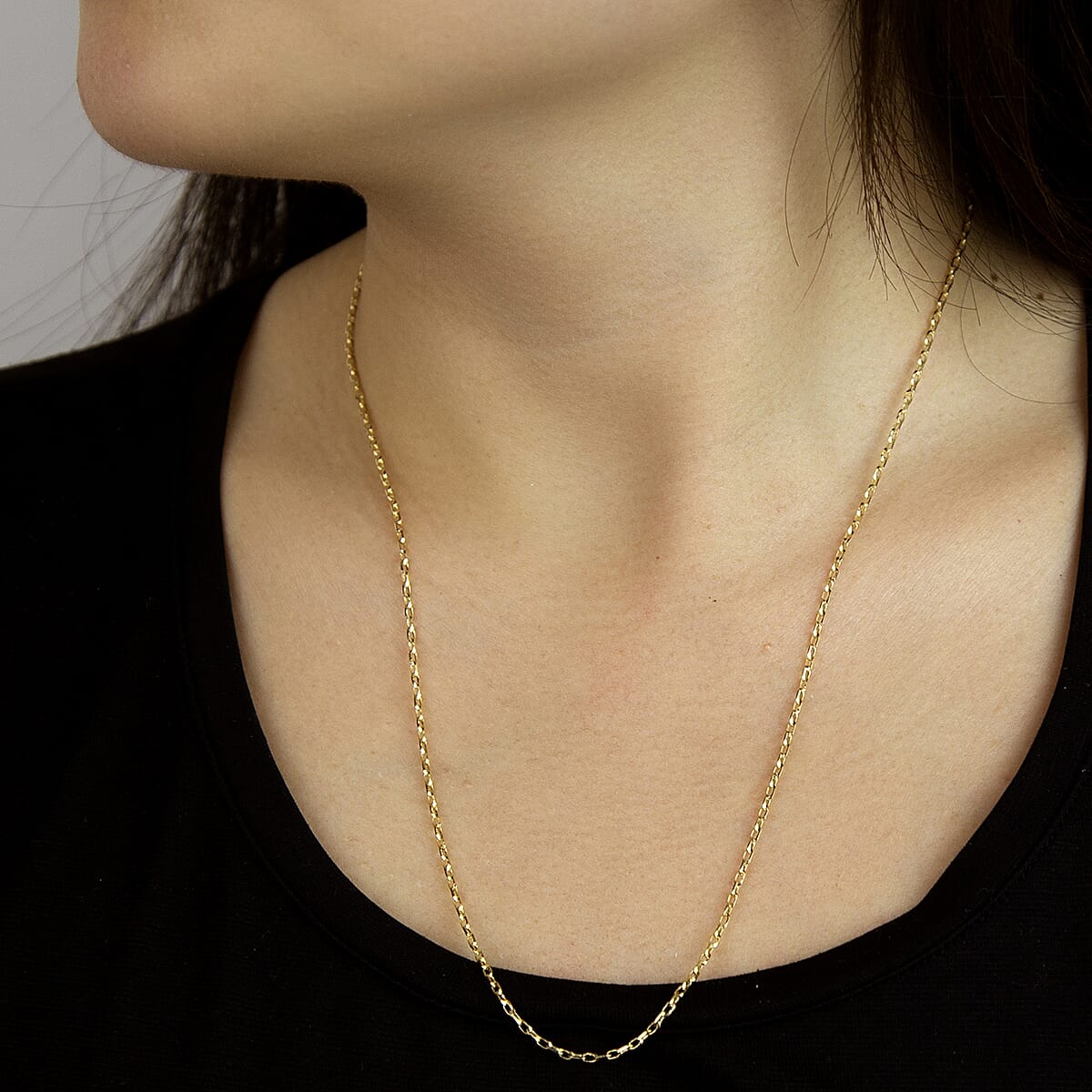 Diamond Cut Belcher Chain 20 Inch in 9K Yellow Gold 7578713 1