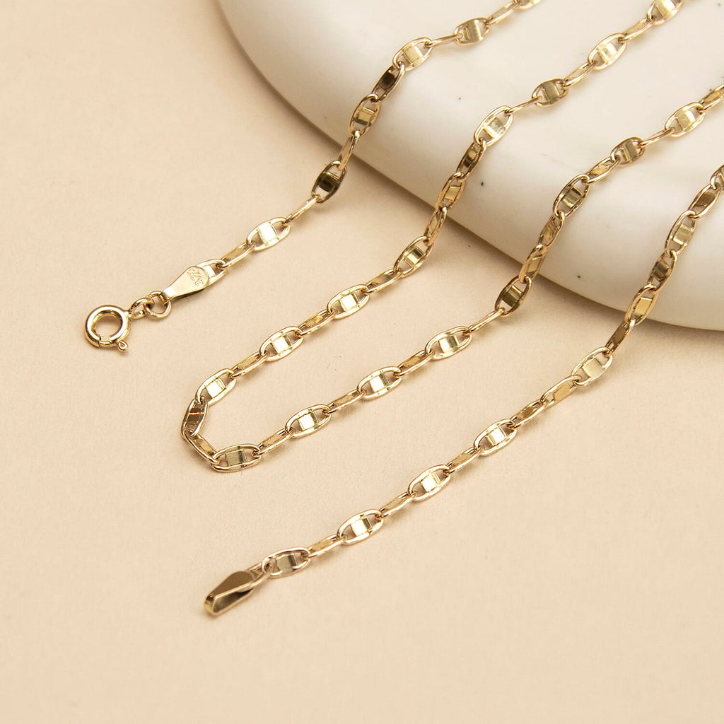 9K Yellow Gold  Chain (Size - 20),  Gold Wt. 3.2 Gms