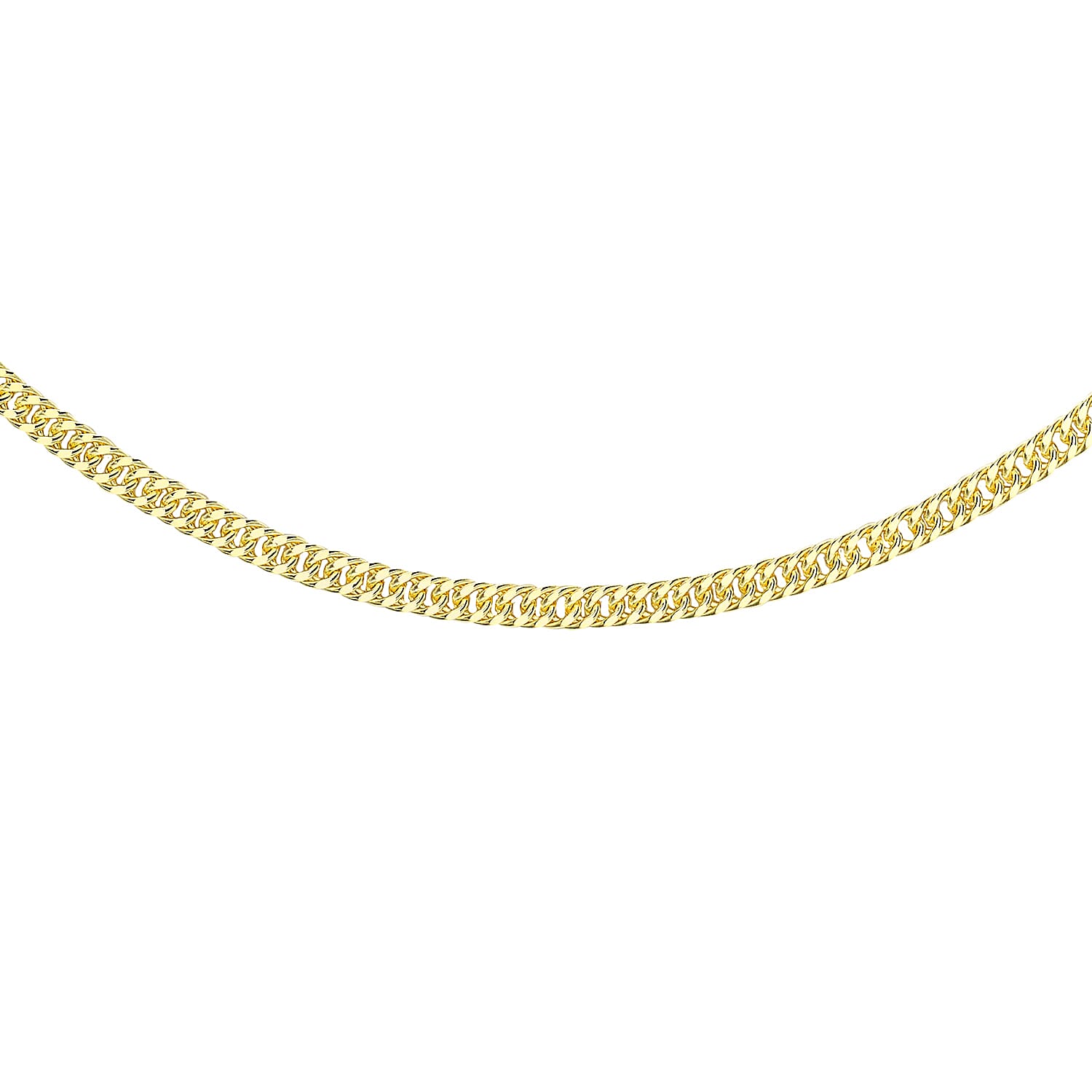 2.5mm Hollow Triple-Curb Chain 20 Inch in 9K Yellow Gold 7578202 0