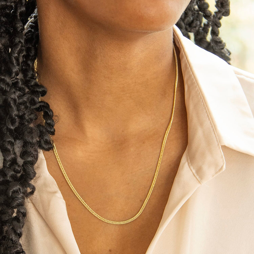 9K Yellow Gold  Chain (Size - 20),  Gold Wt. 3.3 Gms