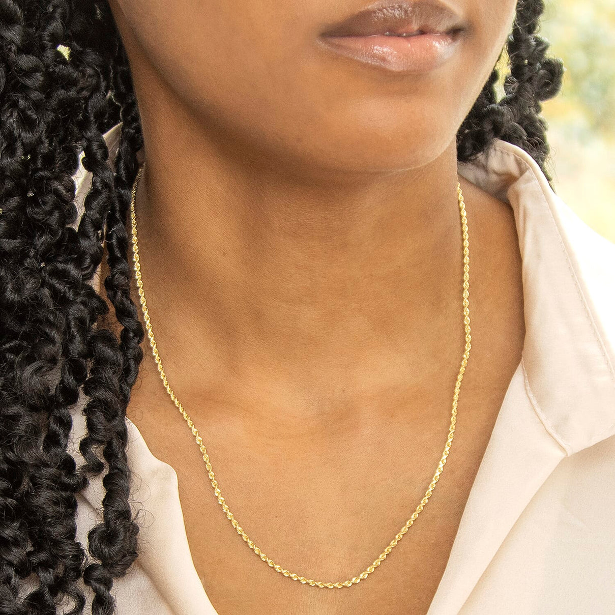 Diamond Cut Rope Chain 20 Inch in 9K Yellow Gold 7581512 1