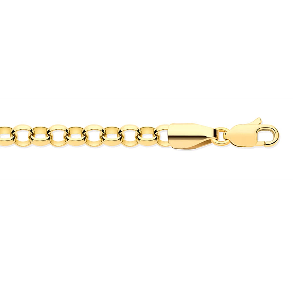 9K Yellow Gold Round Belcher Chain (Size - 20), Gold Wt. 3.5 Gms