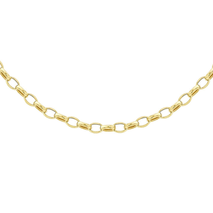 Oval Belcher Chain 20 Inch in 9K Yellow Gold 7579019 1
