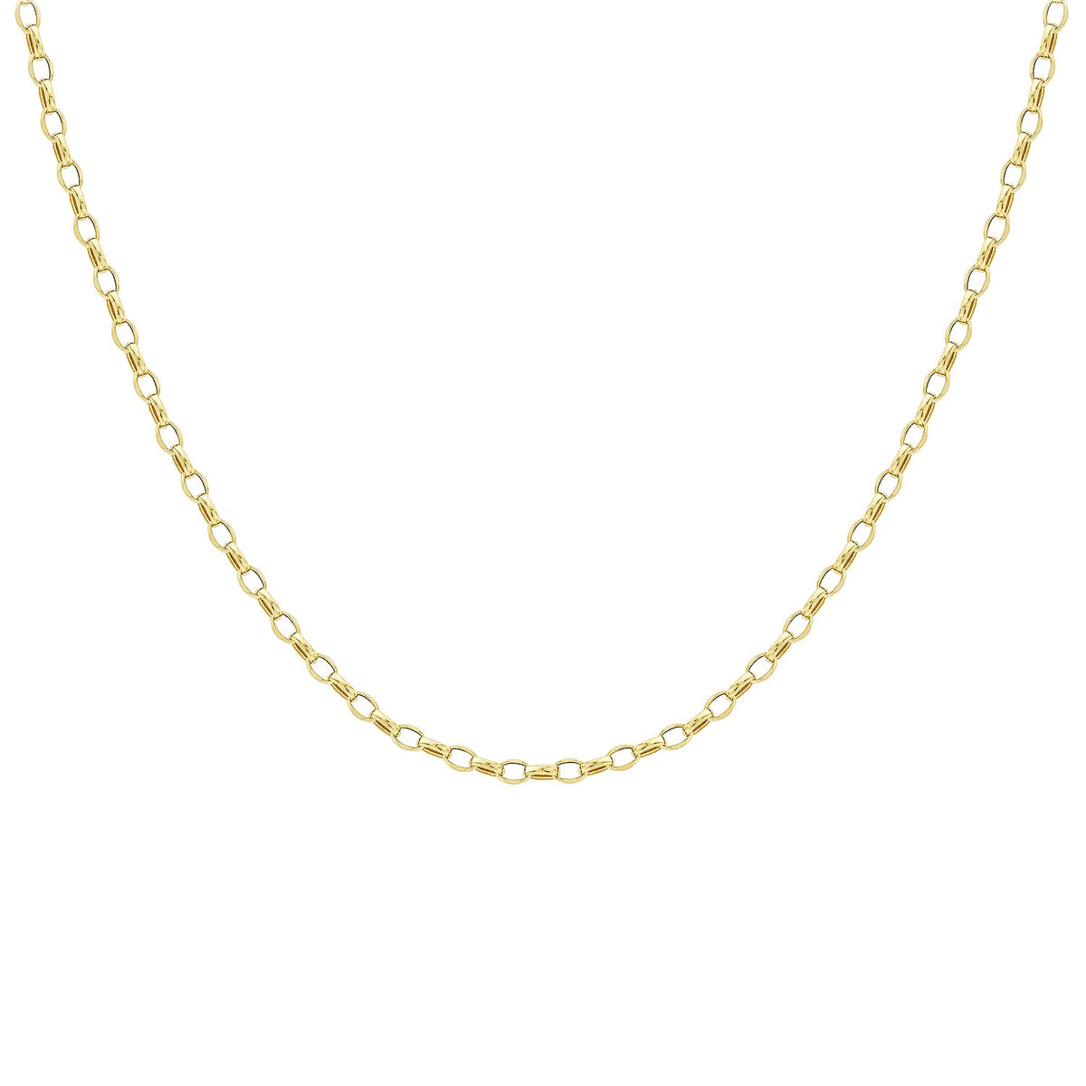 Oval Belcher Chain 20 Inch in 9K Yellow Gold 7579019 3