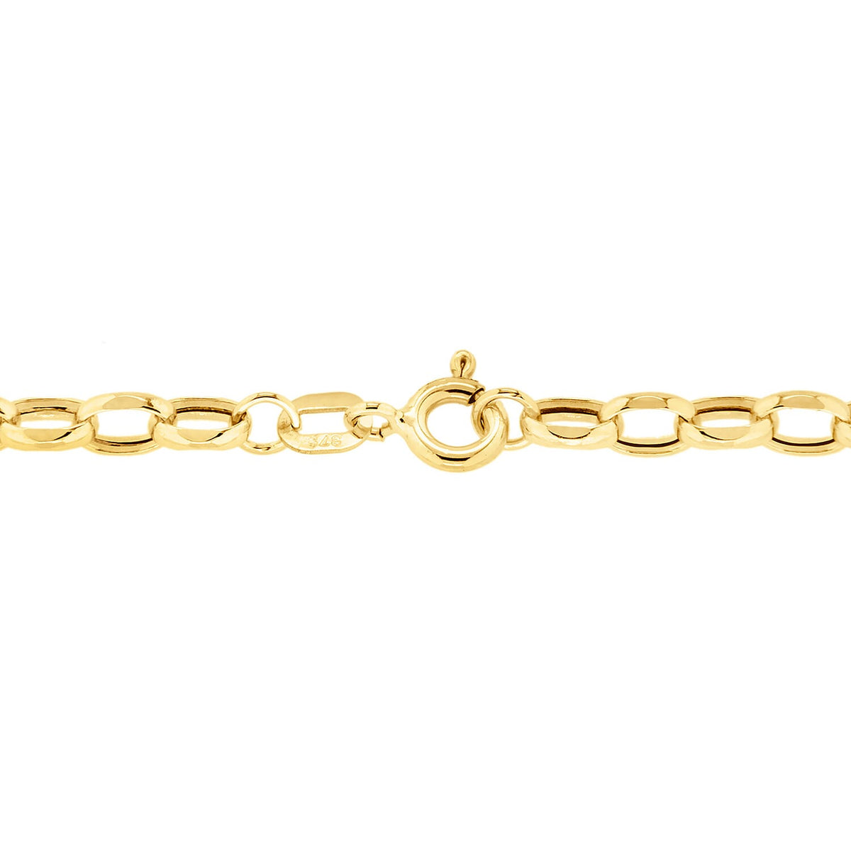 Oval Belcher Chain 20 Inch in 9K Yellow Gold 7579019 4