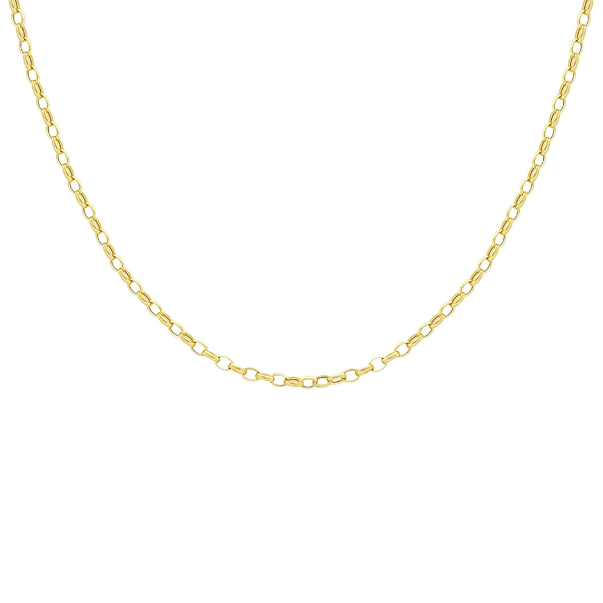 Hatton Garden Close Out - 9K Yellow Gold OVAL BELCHER Necklace (Size - 20)  4 Grams 7687580 1