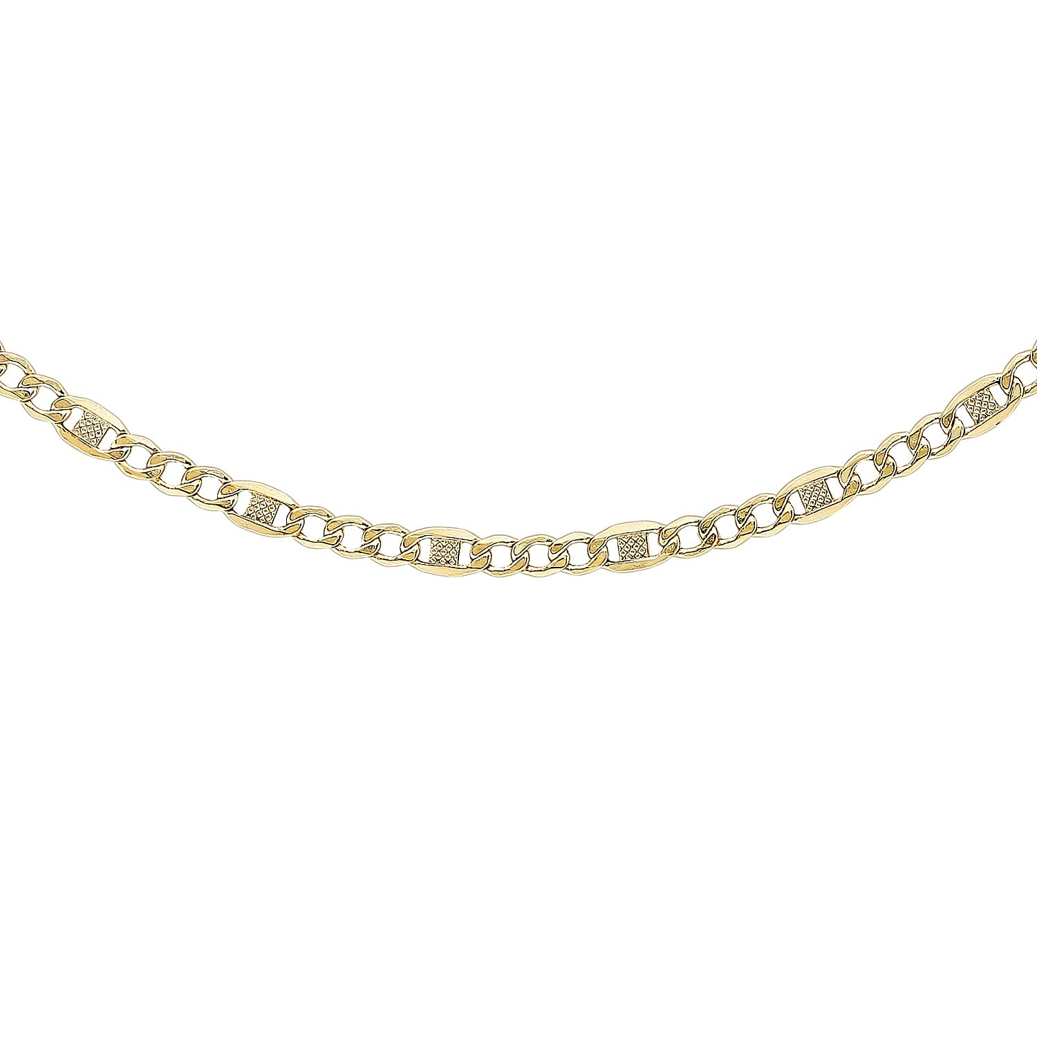 3.6mm Rambo Curb Chain 20 Inch in 9K Yellow Gold 7578180 0