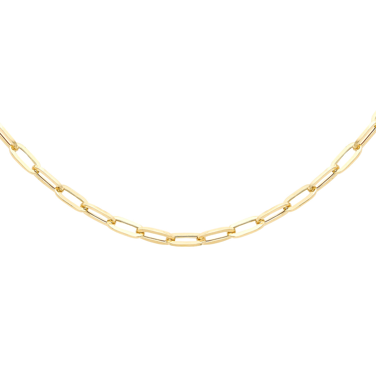 3.5mm Paper Chain 20 Inch in 9K Yellow Gold 7580835 0