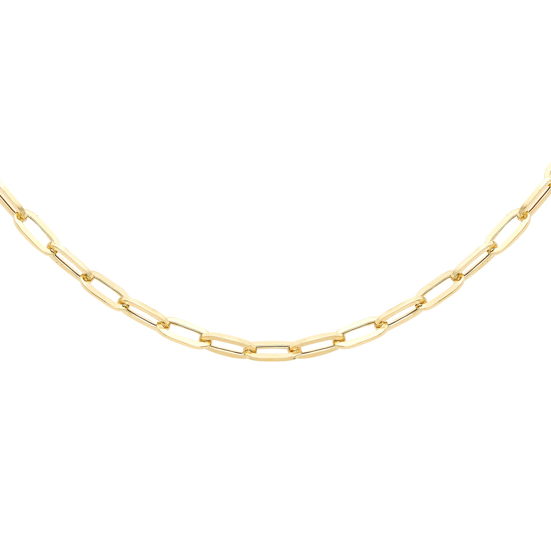 3.5mm Paper Chain 20 Inch in 9K Yellow Gold 7580835 0