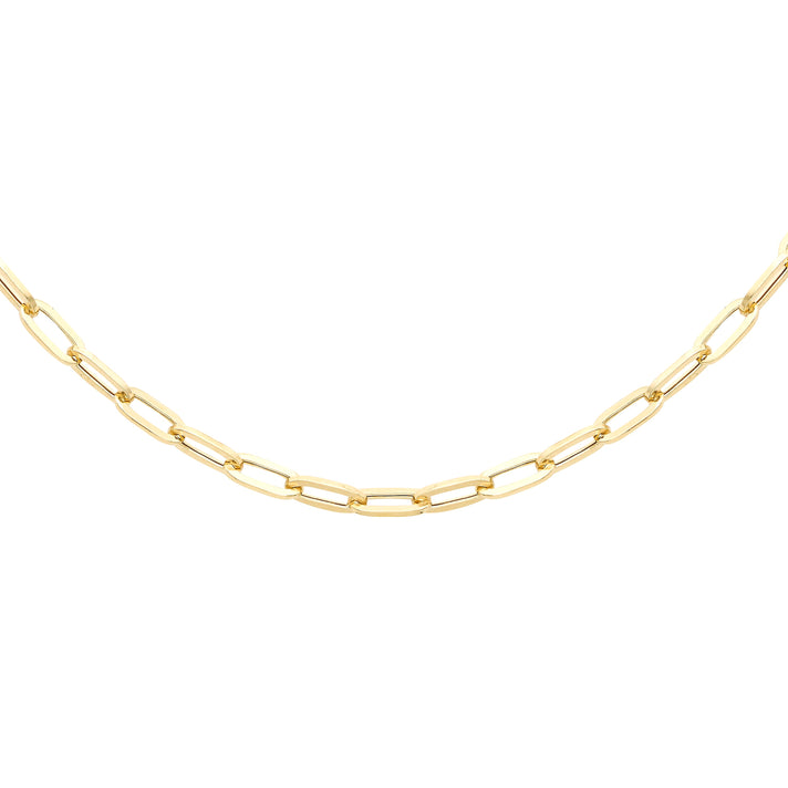 3.5mm Paper Chain 20 Inch in 9K Yellow Gold 7580835 1