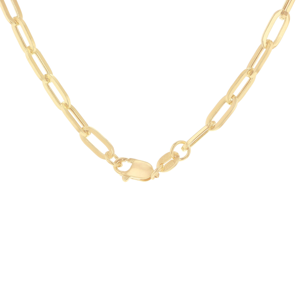 3.5mm Paper Chain 20 Inch in 9K Yellow Gold 7580835 3