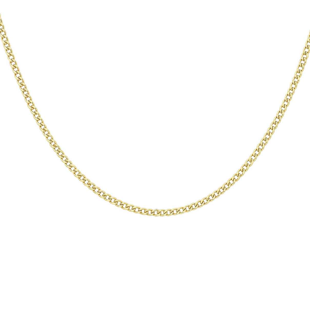 Diamond Cut Curb Chain 20 Inch in 9K Yellow Gold 6g 7577827 3
